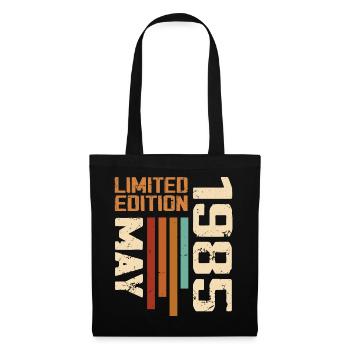 Mai 1985 Vintage Nées En Mai 1985 Anniversaire - Sac en tissu - noir - Devant