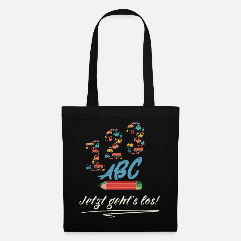 Inscription à l’école C’est parti ! Design d’écolier - Sac en tissu - noir