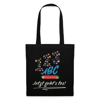 School enrollment - Here we go! Schoolchild Design - Tote Bag - black - Front