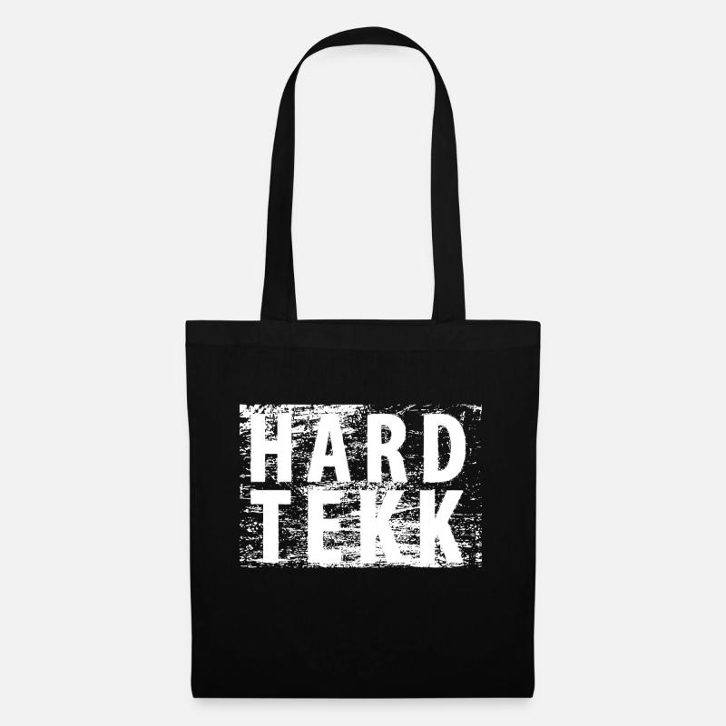 HARDTEKK - white - Stoffbeutel - Schwarz