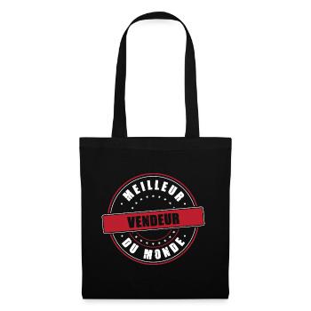 Meilleur vendeur profession métier commercial - Sac en tissu - noir - Devant