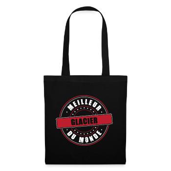 Meilleur glacier profession métier humour - Sac en tissu - noir - Devant