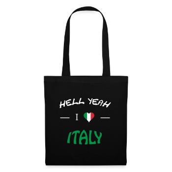 i love italy - Stoffbeutel - Schwarz - Vorne