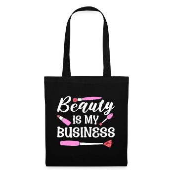 Beauty Is My Business Kosmetiker - Stoffbeutel - Schwarz - Vorne