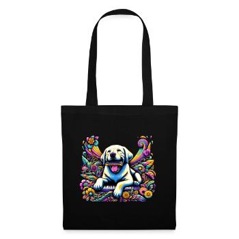 Labrador Harmonica Symphony - Tote Bag - black - Front