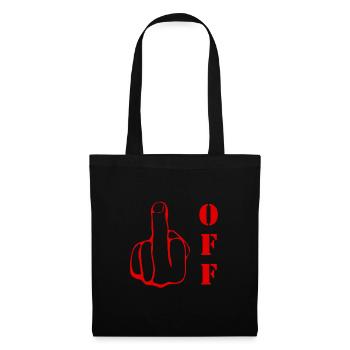 Fuck Off - Stoffbeutel - Schwarz - Vorne