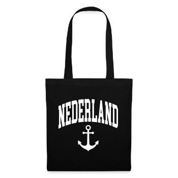 Niederlande - Stoffbeutel - Schwarz - Vorne