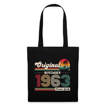 60th Birthday Vintage November Vintage 1963 - Tote Bag - black - Front
