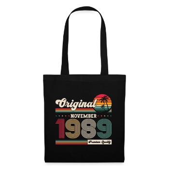 34th Birthday Vintage November Vintage 1989 - Tote Bag - black - Front