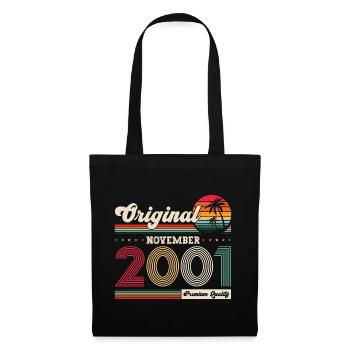 22nd Birthday Vintage November Vintage 2001 - Tote Bag - black - Front