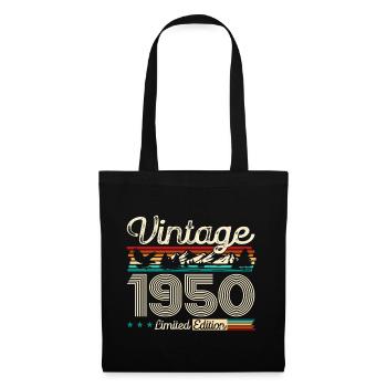 75ème Anniversaire Légende Millésime 1950 Années 50 - Sac en tissu - noir - Devant