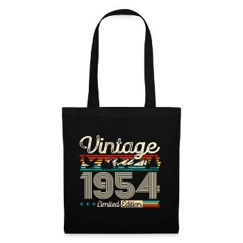 70. Geburtstag Legende Vintage 1954 Jahrgang 1954 - Stoffbeutel - Schwarz - Vorne
