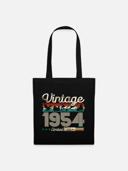 70. Geburtstag Legende Vintage 1954 Jahrgang 1954 - Stoffbeutel - Schwarz