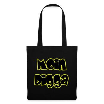 Moin Digga - Stoffbeutel - Schwarz - Vorne