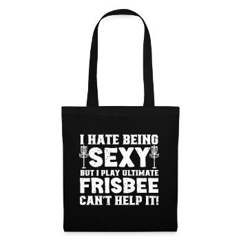 Disc Golf Player Frisbee Player - Sac en tissu - noir - Devant