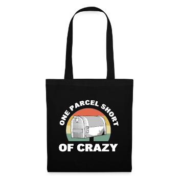 One Parcel Short Of Crazy Postman - Tote Bag - black - Front