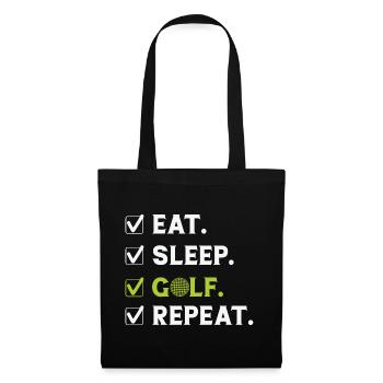 Golf Golfing Golfer Golfer Golf Club - Sac en tissu - noir - Devant