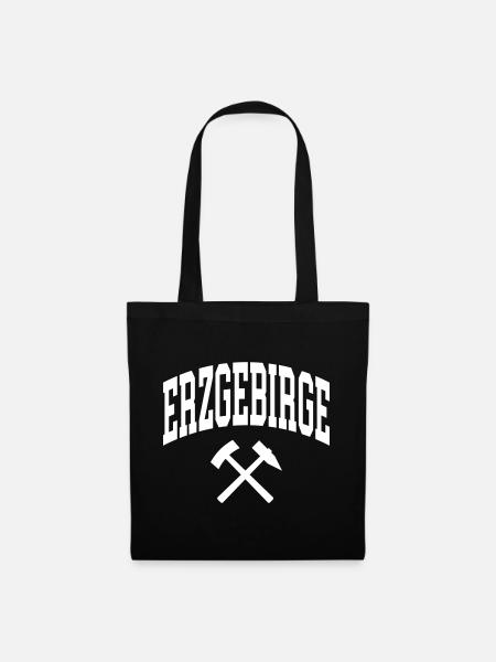 Erzgebirge - Stoffbeutel - Schwarz