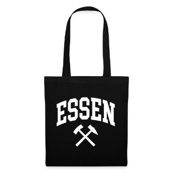 Essen - Stoffbeutel - Schwarz - Vorne