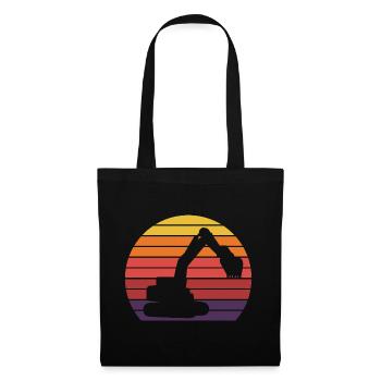excavator - Tote Bag - black - Front