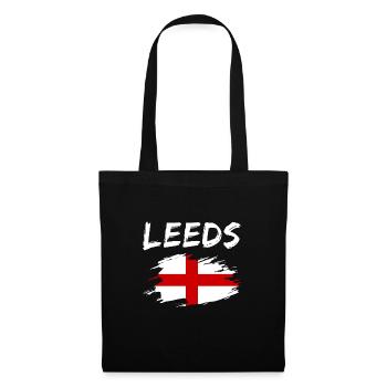 Leeds, Angleterre - Sac en tissu - noir - Devant