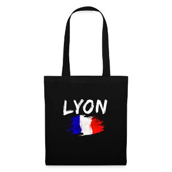 Lyon France Ville Drapeau Lyon - Sac en tissu - noir - Devant