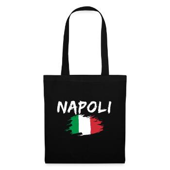 Naples Italie Drapeau Naples - Sac en tissu - noir - Devant