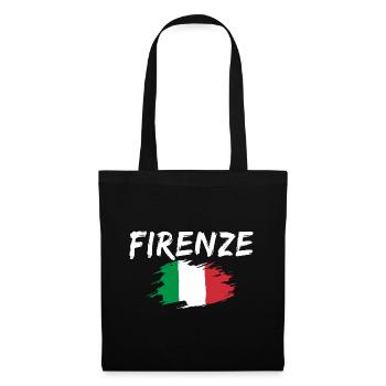 Florence Italie Drapeau Florence - Sac en tissu - noir - Devant