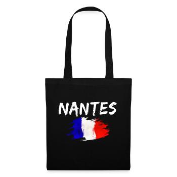 Nantes France Drapeau Ville de Nantes - Sac en tissu - noir - Devant