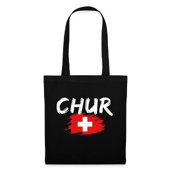 Chur Switzerland Flag - Tote Bag - black - Front