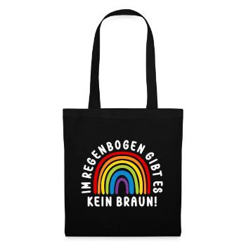 Antifaschistisches LGBTQ+ Anti Homophobie Protest - Stoffbeutel - Schwarz - Vorne