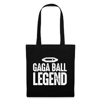 Gaga Ball Légende Dodgeball Gagaball Joueur Gaga - Sac en tissu - noir - Devant