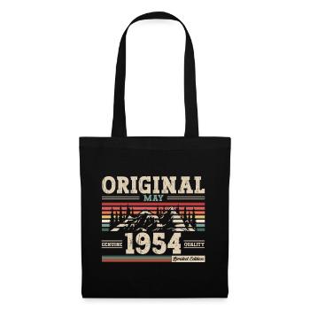 Original mai 1954 Vintage 1954 anniversaire 1954 - Sac en tissu - noir - Devant