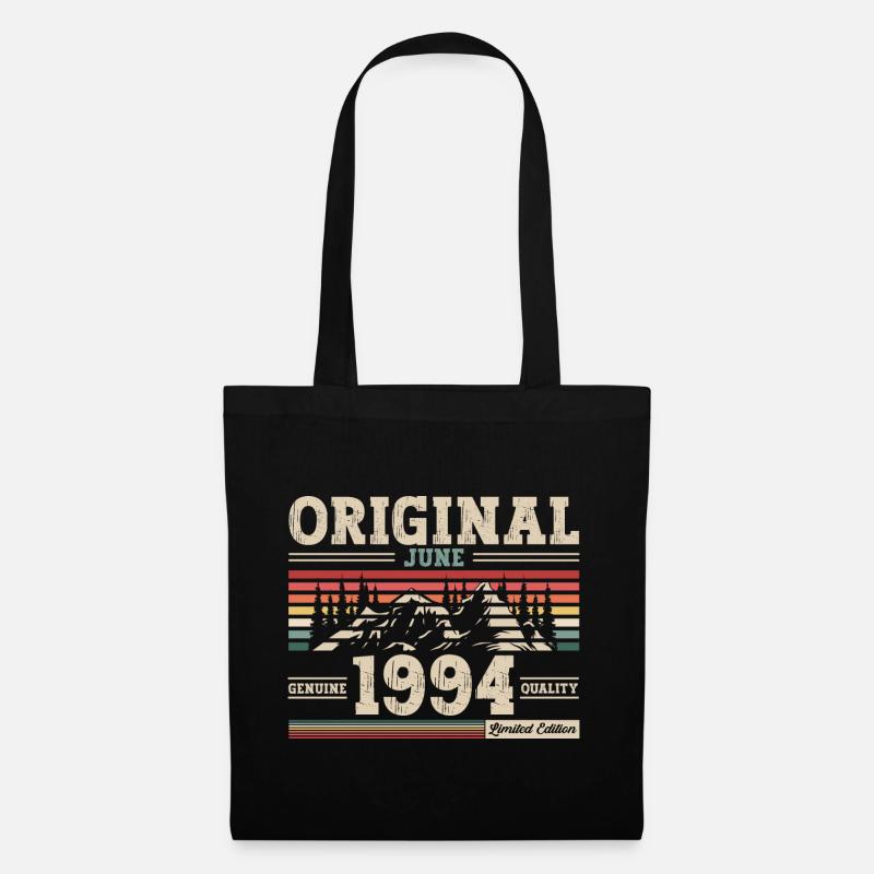 Original Juni 1994 Jahrgang 1994 30. Geburtstag 94 - Stoffbeutel - Schwarz