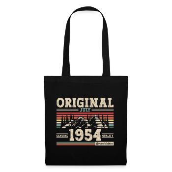 70e anniversaire Original juillet 1954 Né en 1954 - Sac en tissu - noir - Devant