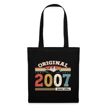 18th Birthday Year 2007 Vintage 2007 Original - Tote Bag - black - Front