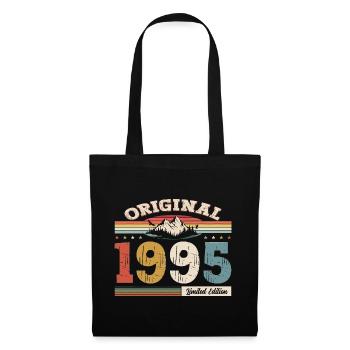 30. Geburtstag Baujahr 1995 Jahrgang 1995 Original - Stoffbeutel - Schwarz - Vorne