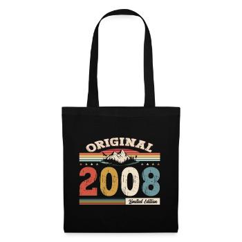 16th Birthday Year 2008 Vintage 2008 Original - Tote Bag - black - Front