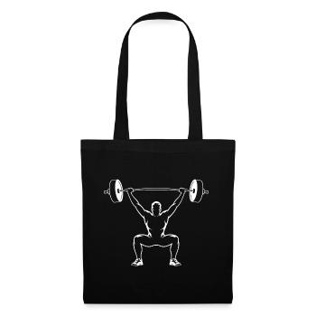 Weightlifting - Motivational Gym Motifs - Tote Bag - black - Front