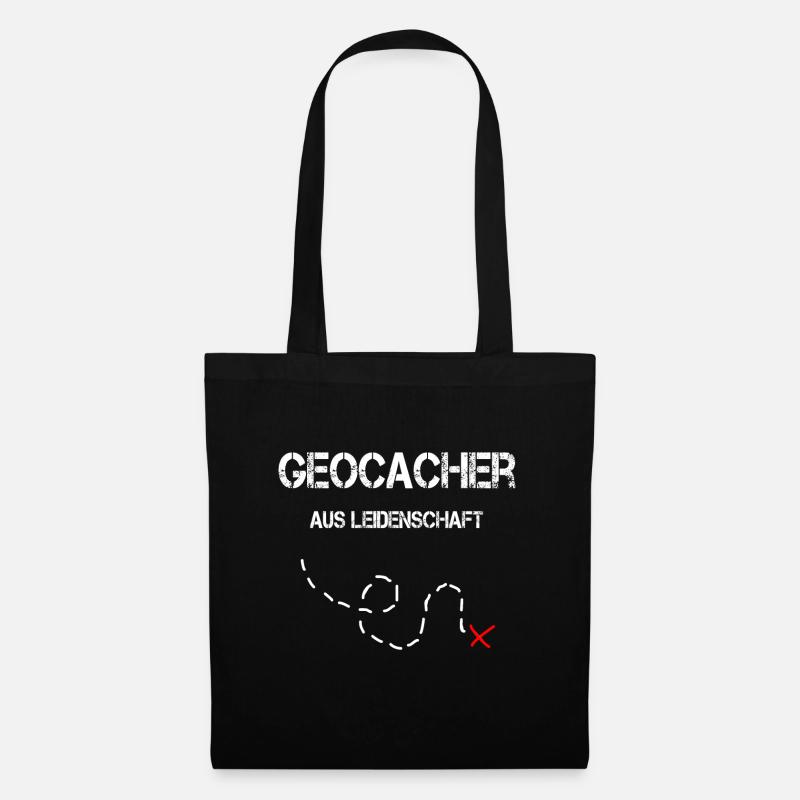 Geocacher Geocaching - Stoffbeutel - Schwarz