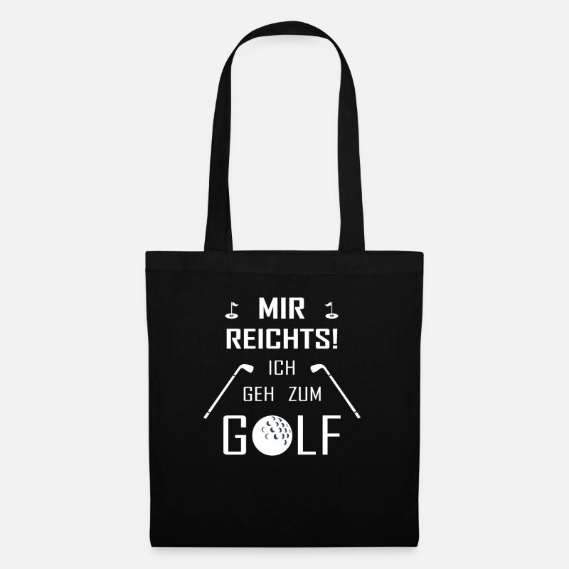 Golf Spruch - Stoffbeutel - Schwarz