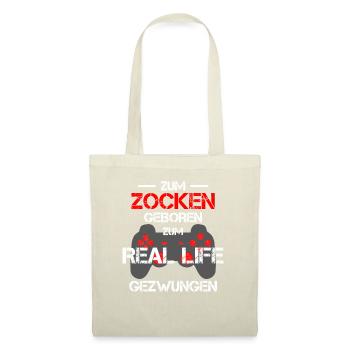 Pour jouer né sort Gamer - Sac en tissu - nature - Devant