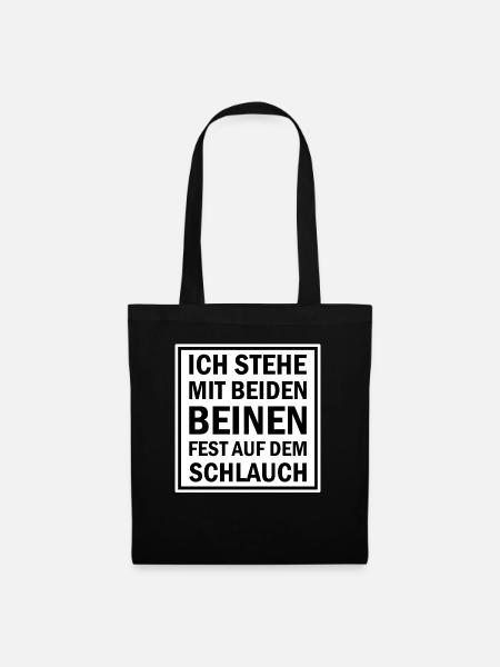 Lustiger Spruch - Stoffbeutel - Schwarz