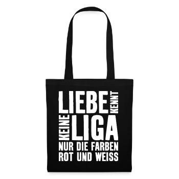 FUßBALL LIEBE KENNT KEINE LIGA - Stoffbeutel - Schwarz - Vorne