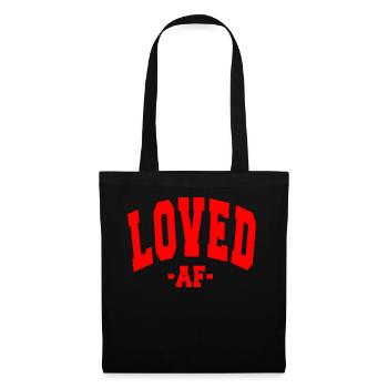 J’AI ADORÉ LA SAINT-VALENTIN EN DISANT HOMMES FEMMES - Sac en tissu - noir - Devant