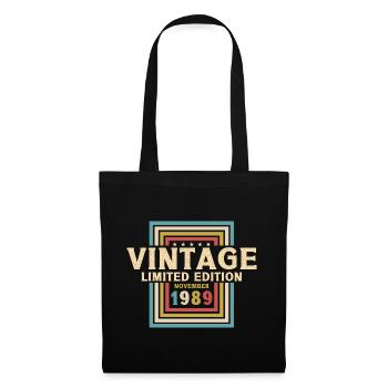 34th Birthday Vintage November Vintage 1989 - Tote Bag - black - Front