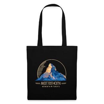 Matterhorn Hike Randonnée Zermatt Souvenir - Sac en tissu - noir - Devant