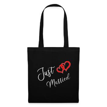 Juste marié - Sac en tissu - noir - Devant