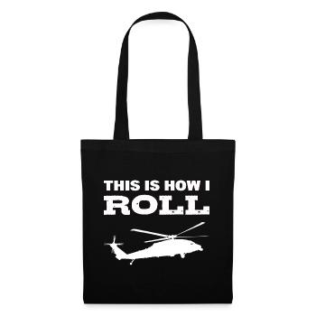 Voici comment je roule pilote d’hélicoptère - Sac en tissu - noir - Devant