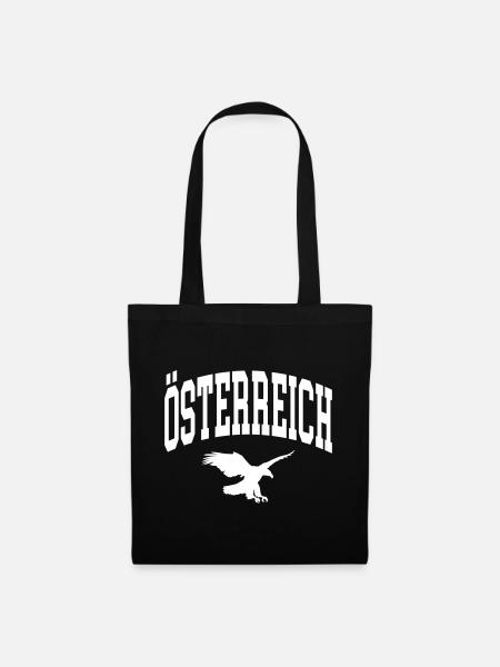 Österreich - Stoffbeutel - Schwarz